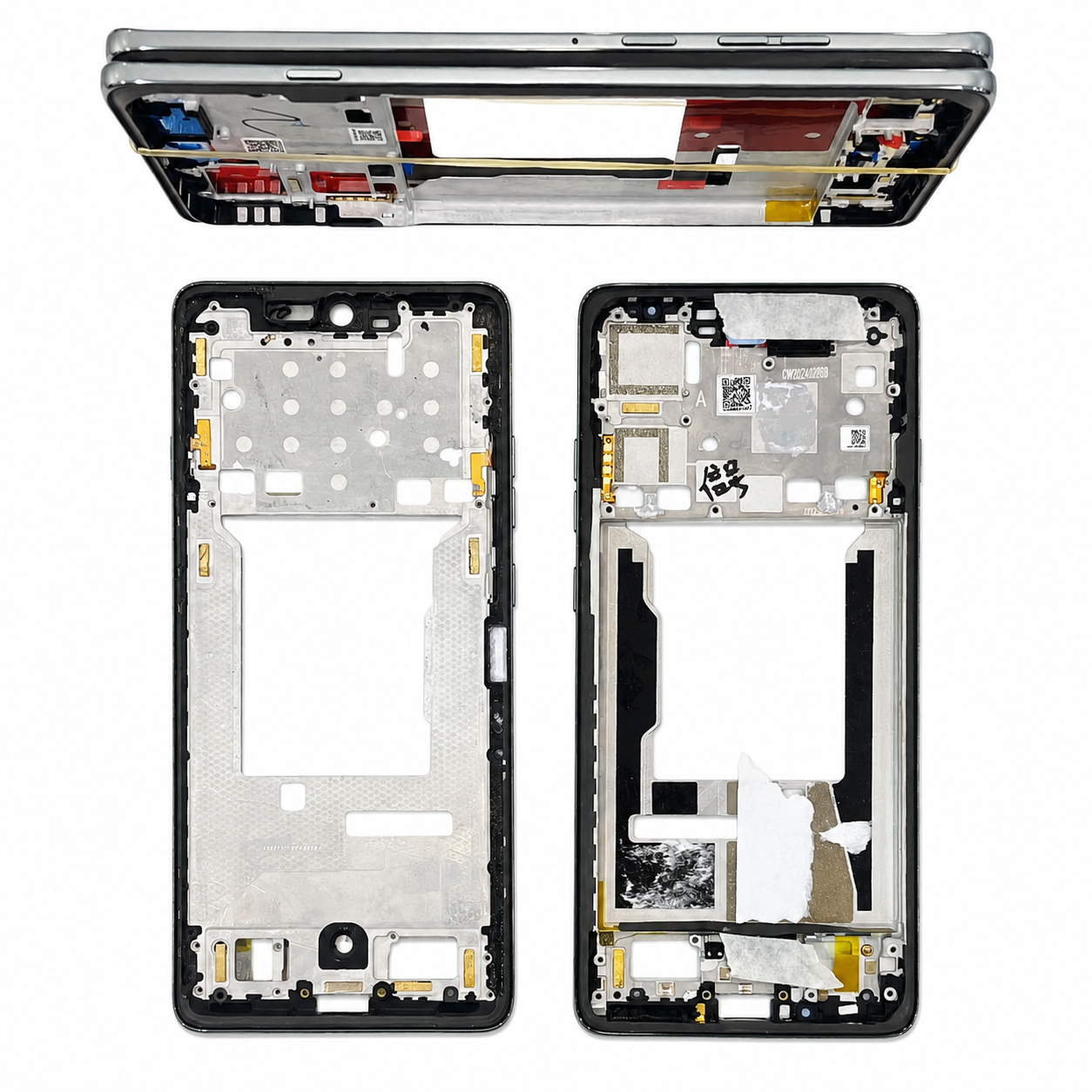 Compatible Replacement for Motorola Edge 60 Pro Middle Frame – Black